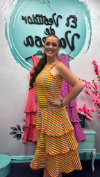 VESTIDO VICHY VOLANTES
