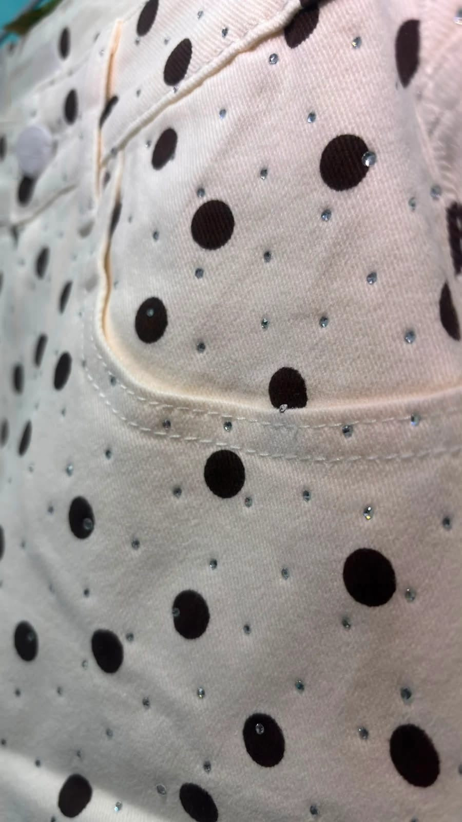PANTALÓN BARREL LUNARES STRASS