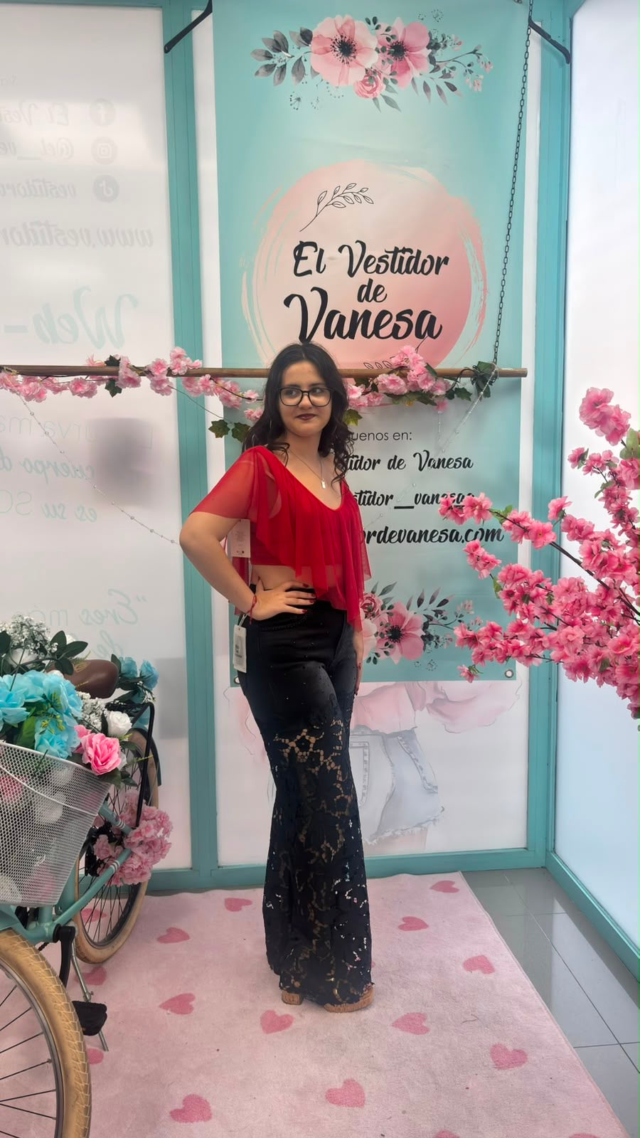 PANTALÓN ENCAJE NEGRO TIRO ALTO