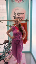 CONJUNTO VICHY VOLANTES MARIA JESUS