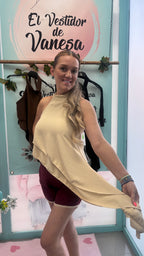 TOP HALTER ASIMÉTRICO