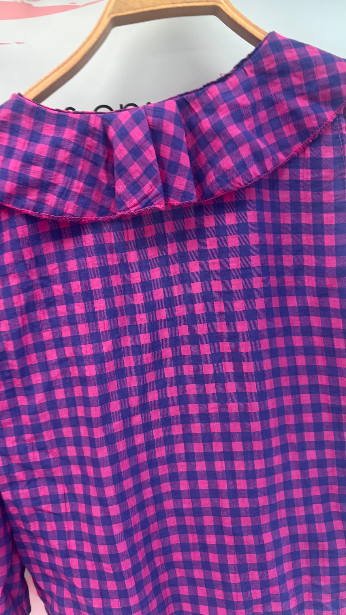 CAMISETA VICHY MORADO