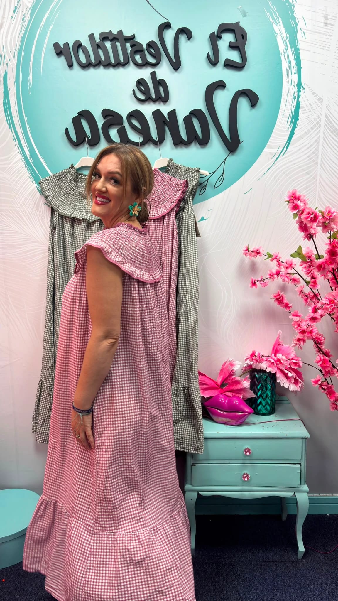 VESTIDO CUADRITO DALIA