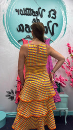 VESTIDO VICHY VOLANTES