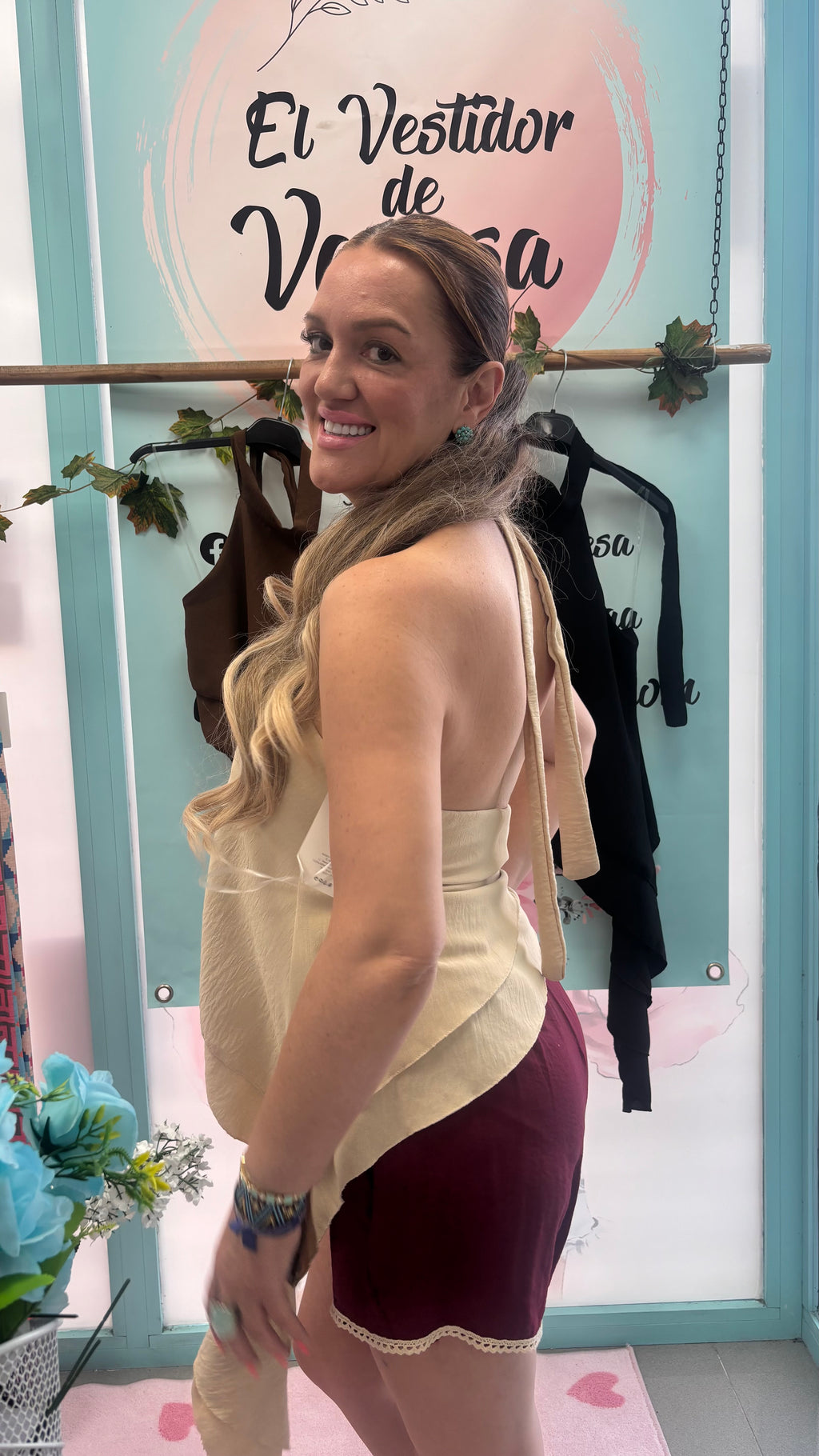 TOP HALTER ASIMÉTRICO