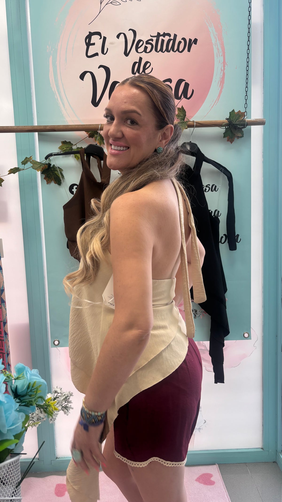 TOP HALTER ASIMÉTRICO