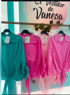 CAMISA FLUIDA NUDO COLORES