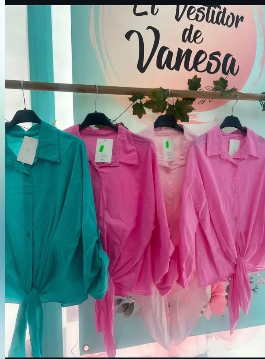 CAMISA FLUIDA NUDO COLORES