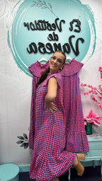 VESTIDO VICHY AZUL VANE