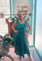 VESTIDO VICHY FLUOR DANA