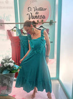VESTIDO VICHY FLUOR DANA