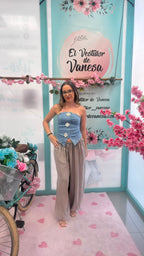 ROCIO JEWELRY DENIM TOP