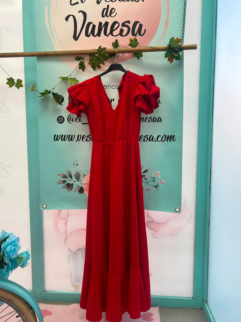 OFERTA VESTIDO ROJO ELEGANTE
