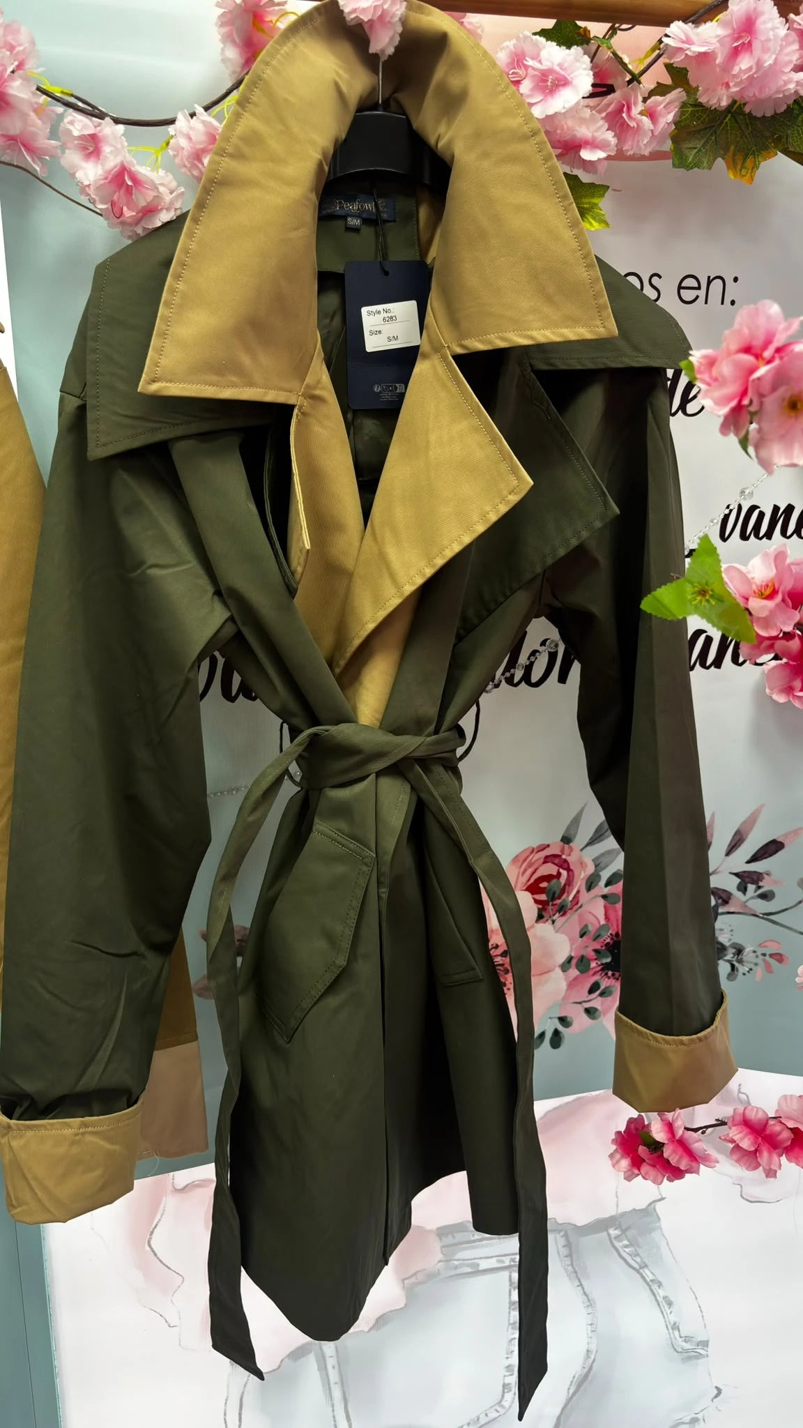 GABARDINA CORTA FLUIDA