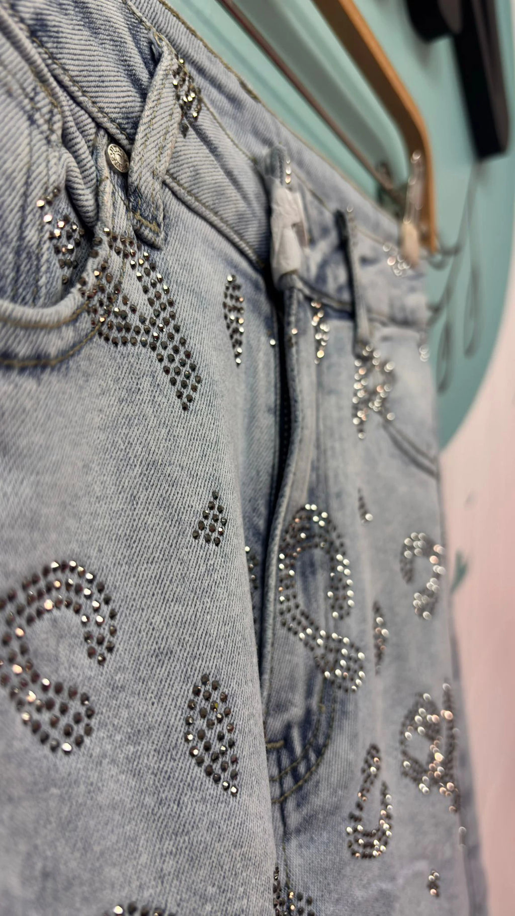 PANTALÓN PRINT BALLON STRASS MARISA