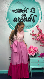 VESTIDO TRICOLOR JOT MARI