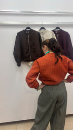 COLORFUL QUILTED BOMBER JACKET