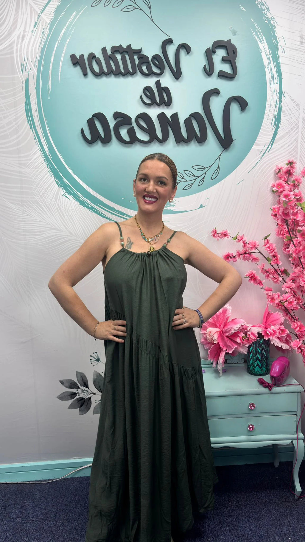 VESTIDO MAXI OVERSIZE SEMILINO SAMARA