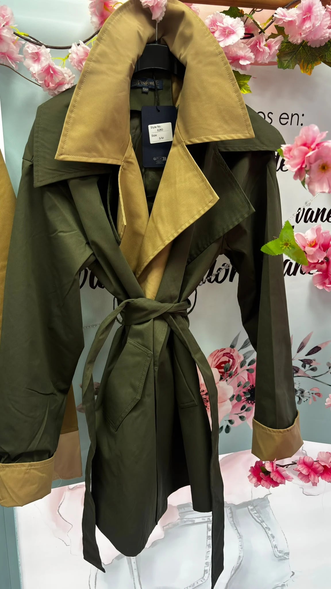 GABARDINA CORTA FLUIDA