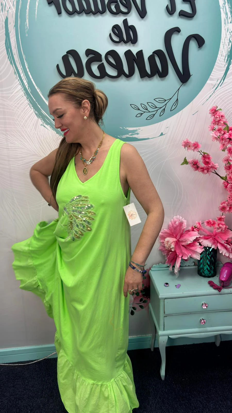 VESTIDO LENTEJUELAS LADIES