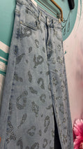 PANTALÓN PRINT BALLON STRASS MARISA