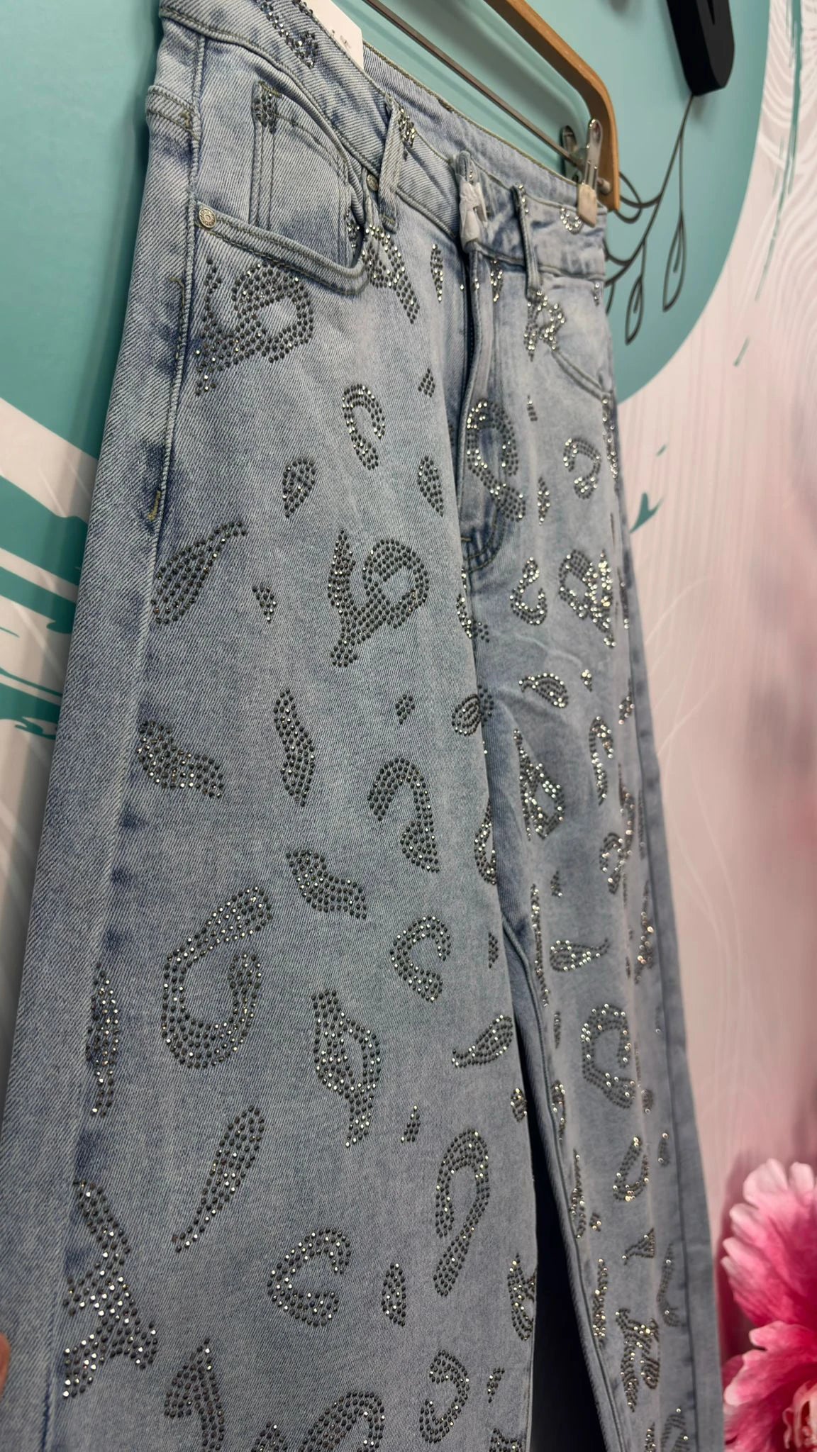 PANTALÓN PRINT BALLON STRASS MARISA