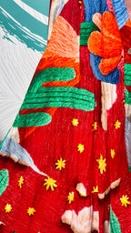 VESTIDO JOT ROJO SATÉN ALICIA