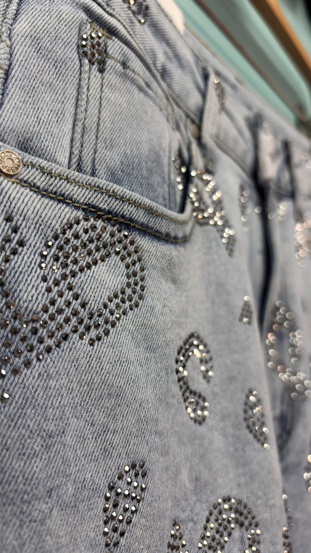 PANTALÓN PRINT BALLON STRASS MARISA