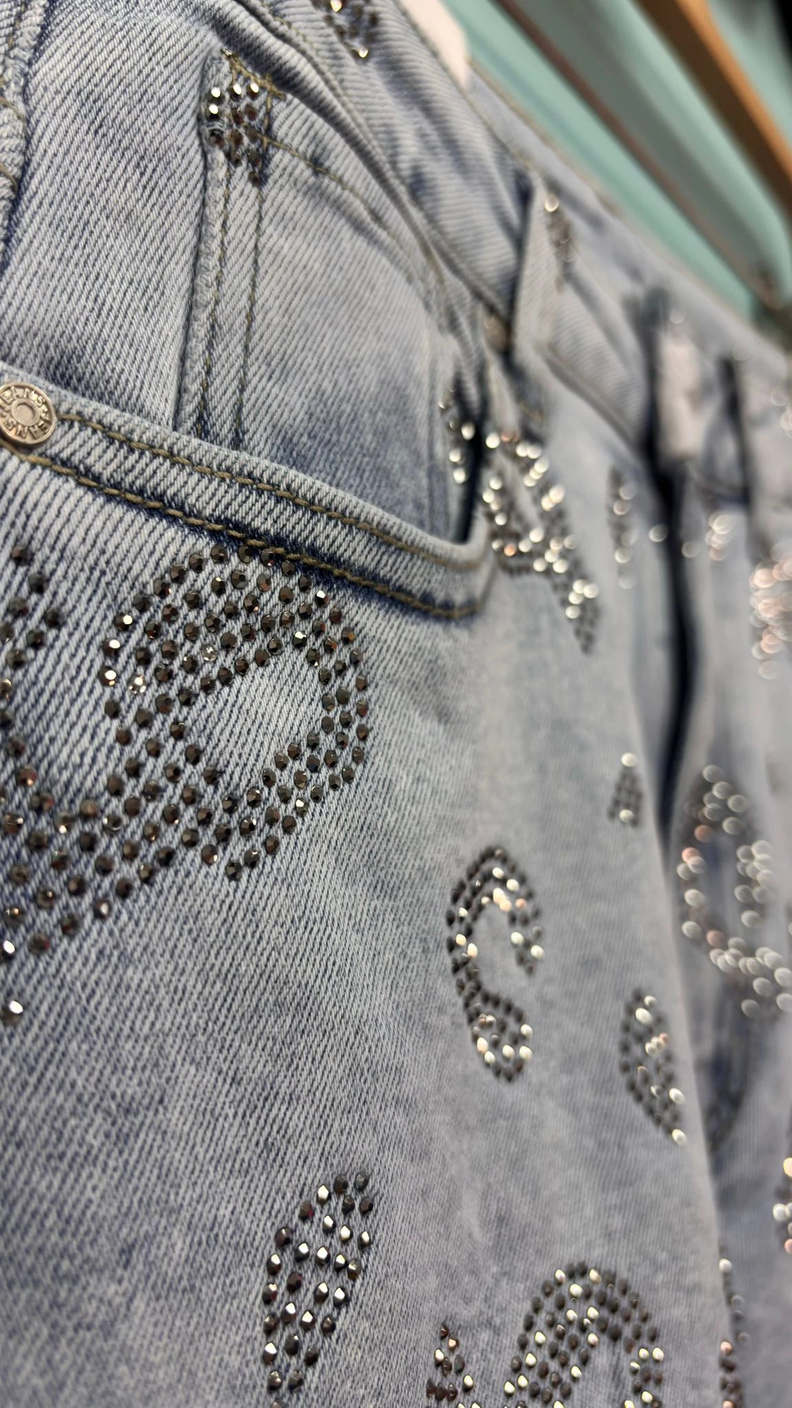 PANTALÓN PRINT BALLON STRASS MARISA