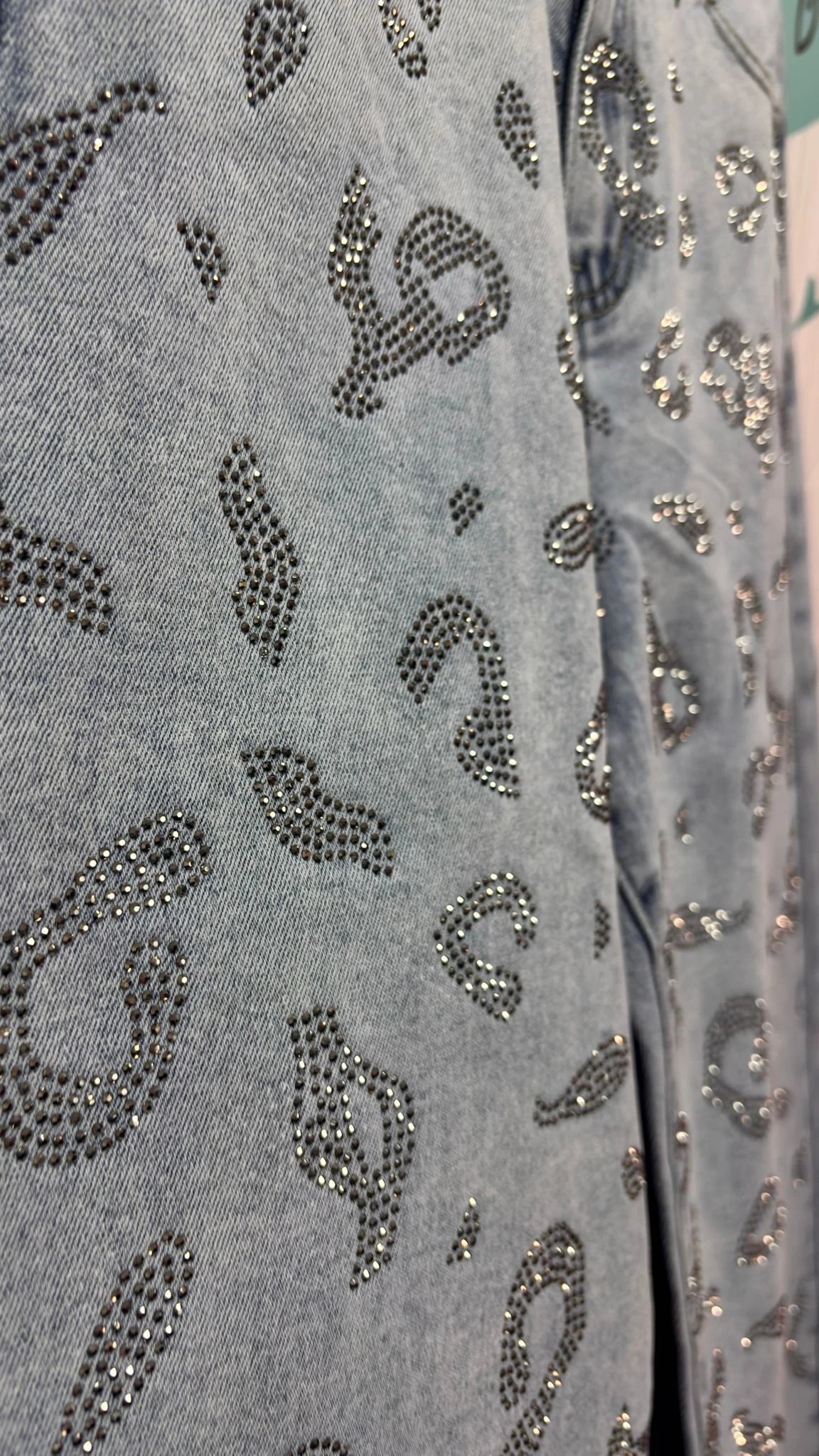 PANTALÓN PRINT BALLON STRASS MARISA
