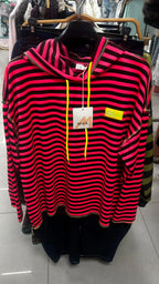 Sudadera oversize rosa y choco