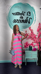 VESTIDO ELENA RAYAS MILANO