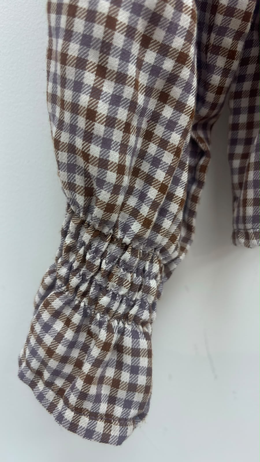 CAMISA VICHY MORADA BEBE