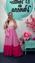 VESTIDO TRICOLOR JOT MARI
