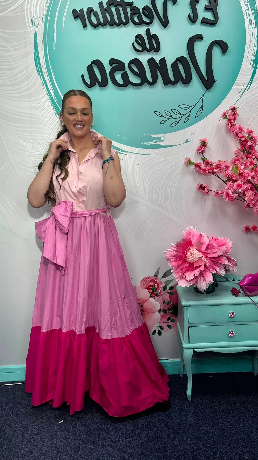 VESTIDO TRICOLOR JOT MARI
