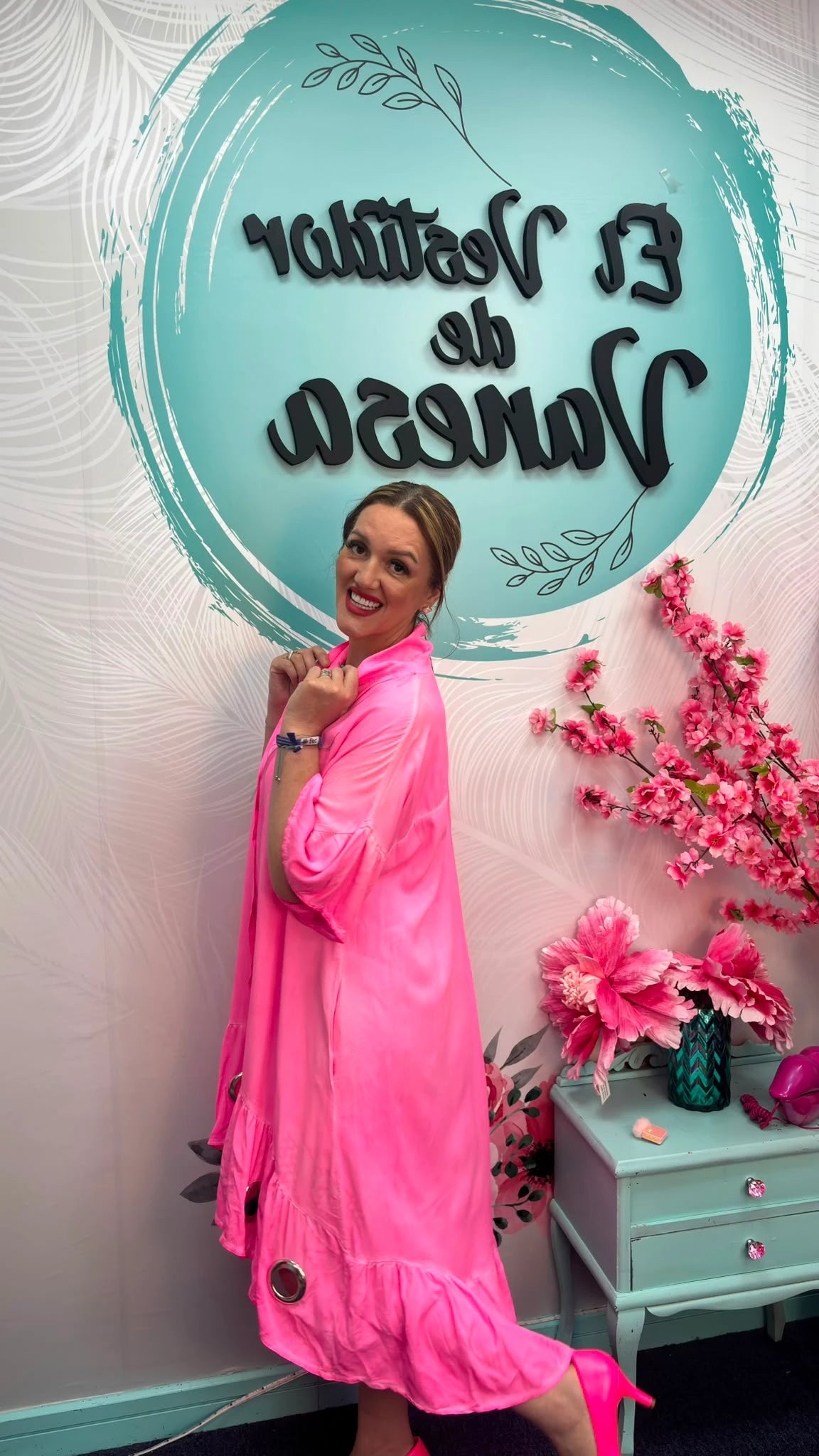 VESTIDO GLORIA ARGOLLA FLUOR